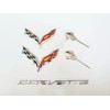 GM 5PCS 2014-19 Corvette C7 Chrome Black Front & Rear