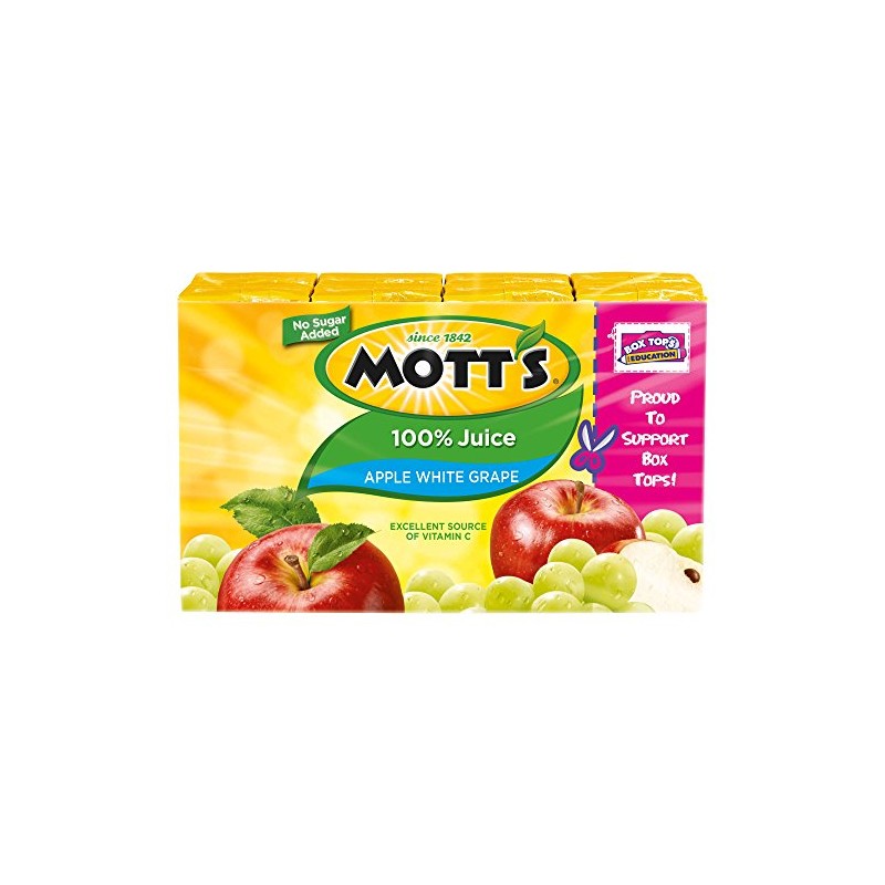 Mott's 100% Juice, Apple White Grape, 6.75 oz