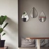 decanit Espejos negros para decoración de pared, espejos de lágrima