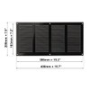 EUROPLAST Black 14x6 Duct Opening Vent Cover with Screen Mesh