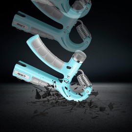 G-STORY Hand Grip Strengthener For game APP 2 Pack Adjustable Resistance 10-130 lbs Forearm Exerciser，Grip Strength Trainer (Blue x 2)