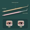 2 Teiliges Wimpernlift Dauerwellenwerkzeug, Gebogene Spitze, Kurzer Kamm B6, Doppelseitiges