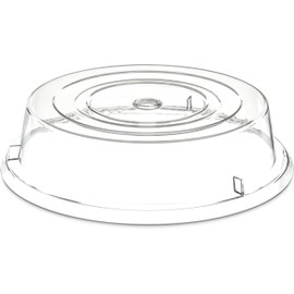 Carlisle FoodService Products 199307 Commercial Plastic Plate Cover, 10-3/4" to 11", Clear