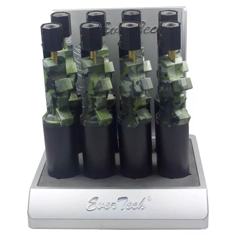 Ever Tech Gun Shaped Jet Torch Lighter Camouflage Color Refillable