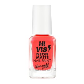 Barry M Cosmetics Hi Vis Neon Matte Nail Paint, Red Frenzy