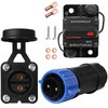 GaiRen Trolling Motor Plug and Circuit Breaker 60Amp Kit, Trolling