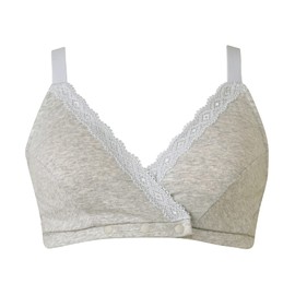 Wacoal Maternity MMS307 Women's Half-Top, Wireless, Bra, Easy Nursing, Pregum, Postpartum, GY