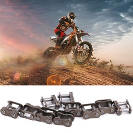 10PCS 25H Chain Master Link Kettenverbindungsglied Stahlkettenglied, Chain Master Link Kettenverbindungsglied Gusseisenkettenglied Ersatz-Reparaturteile für Motorräder
