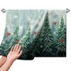 Cneztholim Winter Forest Hand Towels for Bathroom Pine Tree Cardinal