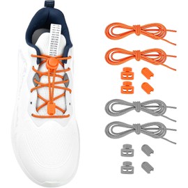 Agujetas Elasticas, Cordones para Tenis, Cordones sin Atar, Cordones Reflectantes para Zapatillas de Deporte, con Sistema de Cierre Rápido sin Atar, Talla Única para Niños y Adultos