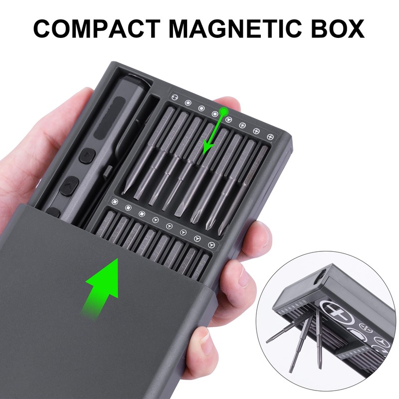 Pro 3.7V Mini Electric Screwdriver, 69 in 1 Electric Precision