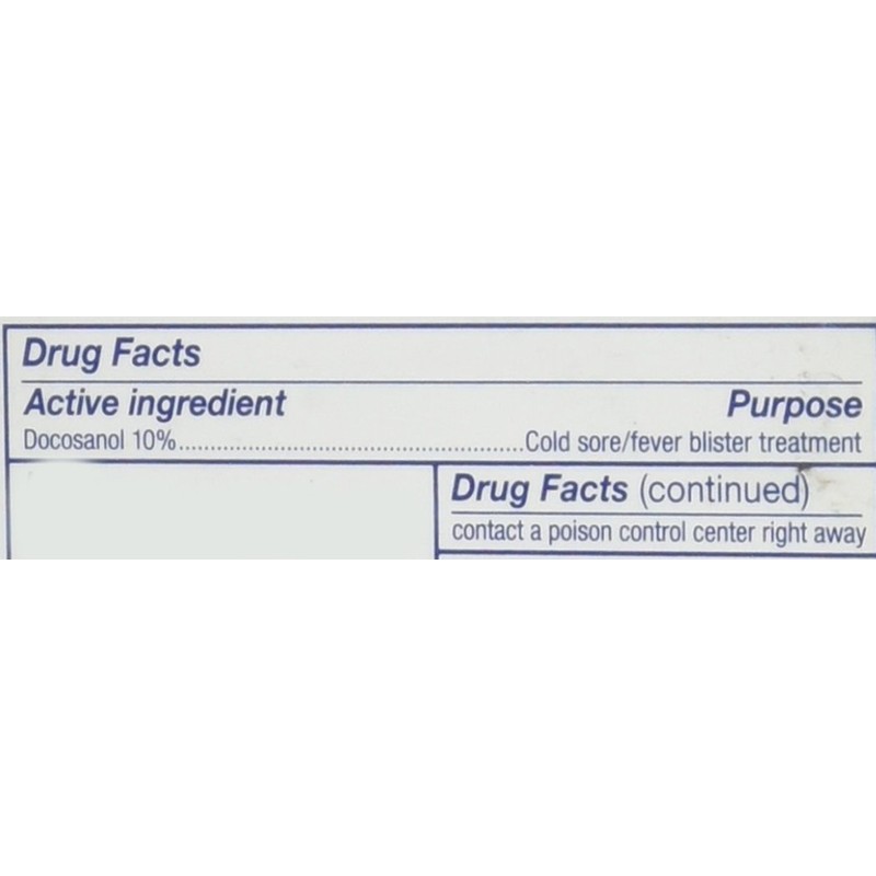 Abreva Abreva Cold Sore/Fever Blister Treatment, 2 gms (Pack of