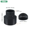 M METERXITY 1-Pack UPVC Reducer Pipe Fitting, 3"x2" Reducing Coupling