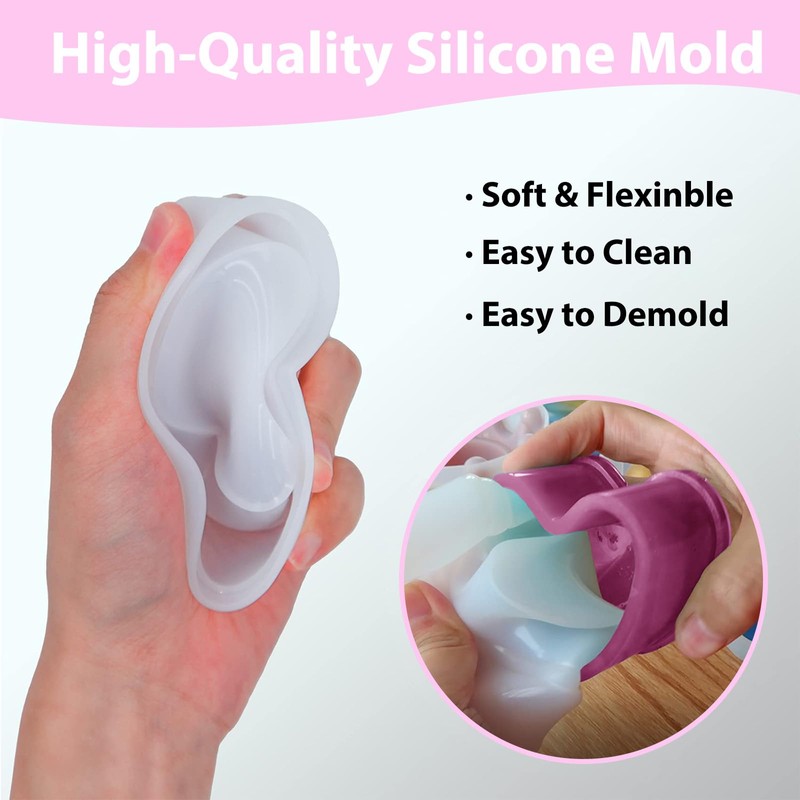 5 PCS Jar Resin Molds Kits with Lid, Epoxy Resin