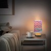 YETTASBIN Mermaid Scale Bedside Table Lamp, Small LED Desk Light