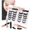 MOTIBACK Magnetic Eyelashes with Applicator, Reusable Magnetic Eyelashes Natural-Look, 10