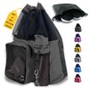 JIMJOOS Drawstring Mesh Swimming Bag - 25L Waterproof Swim Bag