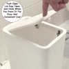Homie Slim Bathroom Trash Can 2.9 Gallon with Pop-Up Lid,