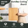 Extra Large Bamboo Board Charcuterie Non Slip Feet Over Sink