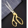 ZJMZZM 8.5 '' Gold Stainless Steel Sharp Tailor Scissors Professional