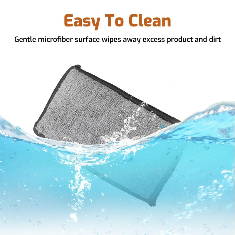 Tzylomirx 5"×3" Car Interior Scrubbing Sponges, Microfiber Car Wash Sponges,