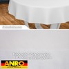 ANRO Oilcloth Tablecloth, Washable, Oilcloth, Garden Tablecloth, Outdoor, Indoor, Round,