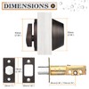Probrico Keyed Alike Single Cylinder Deadbolts Oil Rubbed Bronze(Combo Packs),