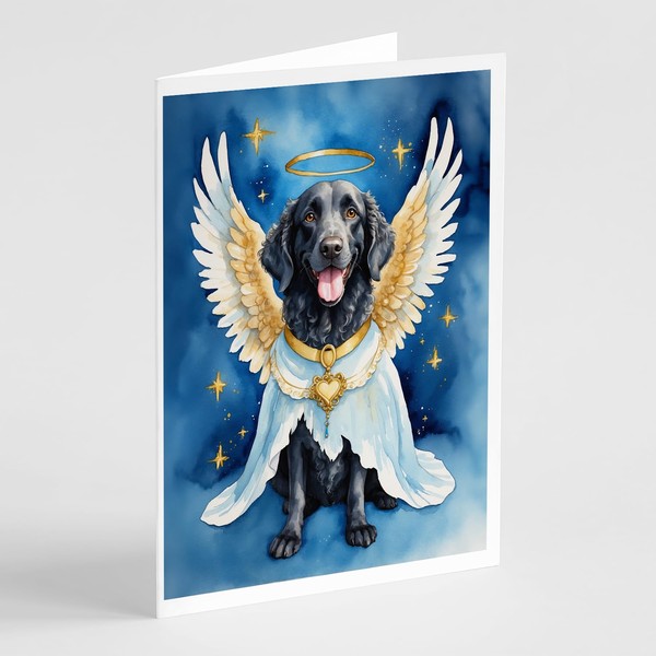 Caroline's Treasures Curly-Coated Retriever My Angel Greeting Cards Pack of