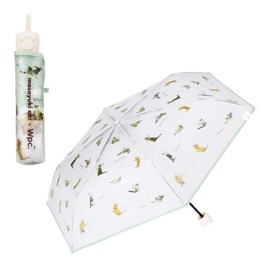 [2024] Wpc. [Vinyl Umbrella] Masayuki Oki x Wpc. Paw Plastic Umbre Nyan Mini Green Folding Umbrella, Ribs, 19.3 inches (49 cm), Ladies' Handle, Squishy, Cats, Stylish, Cute, Commuting to Work or