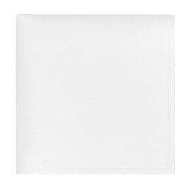 BEWDIO White Men's Pocket Square, Solid Color Boys Handkerchiefs for Men Wedding Party (62-01S)