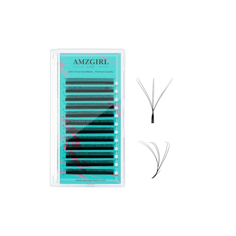 Lash Extensions Cashmere Volume Lash Extensions,6DW Premade Eyelashes Rapid Blooming