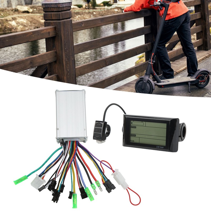 24V‑48V 250W/350W Electric Cycle Brushless Controller SW900 LCD Display Panel
