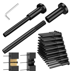 CKE 60 Pack Black Invisible Cable Railing Kit, T316 Stainless Steel Swage Tensioner Terminal for 1/8" Cable Railing System, Invisible Receiver and Stud End Hardware for 2x2 Wood & Metal Post BCR31