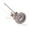 STOBAZA 1pc Stainless Steel Barbecue Thermometer Dial Baking Thermometer for