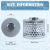 Round Hole Suction Strainer Filter, Hose Water Pump Inlet Strainer,