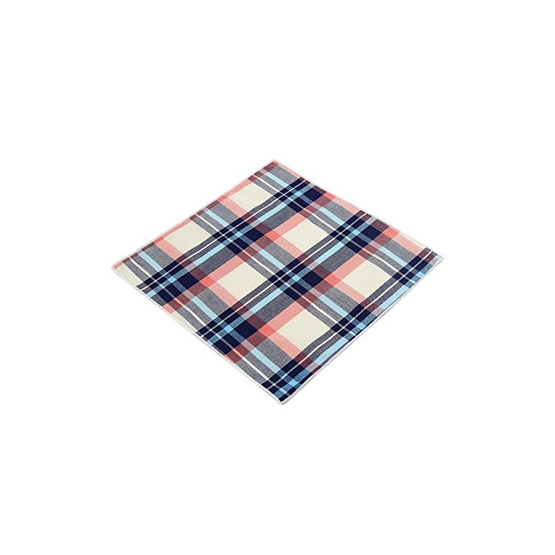 DonDon Men's Casual Checked 23 x 23 cm Cotton Check