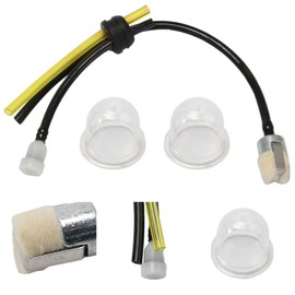 Fuel Line Replacement Set for Lawn Mowers | Durable and Easy to Install | Metal + Plastic | Soft and Rust Resistant | Lawn Mower Parts Fuel Hose Set Replacement Parts