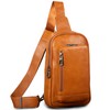 Genuine Leather Sling Bag for Men and Women Crossbody Shoulder