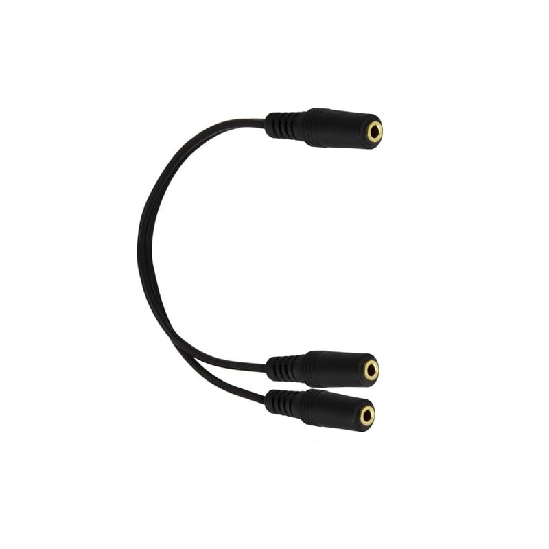 Seadream 3.5mm 1/8" TRS Stereo 1 Female to Dual 2