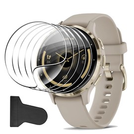 zZjoOoj Pack of 5 Screen Protectors for Garmin Venu 3S, Curved Edges, Anti-Scratch Screen Protector, HD Screen Protector with Soft TPU Screen Protector