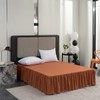 Terracotta Bed Skirt - Full Size, Ruffled with Split Corners,