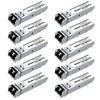 10 Pack 1.25G 850nm Multimode SFP LC Transceiver Fiber Module,1000Base-SX