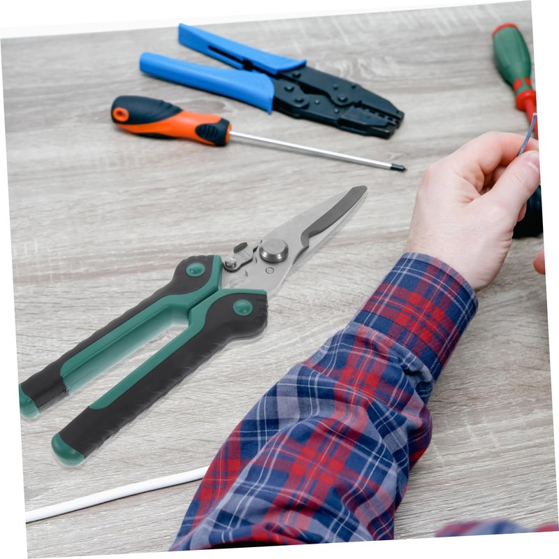 Gadpiparty 1Pc Light Green Electronic Scissors Labor Saving Scissors for