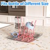 Travel Baby Bottle Drying Rack with Bottle Brush,Nipple Brush,Straw Cleaner