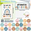 Boho Affirmation Station Bulletin Board Set Rainbow Classroom Decor Positive