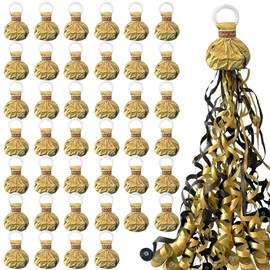 40 Pack Streamers Poppers, No Mess Confetti Poppers,Throw Streamers Easy to Clean Handheld Poppers for Celebrations Birthday Weddings and Party Events(Golden)