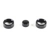 CSKT2022 3 x Black Alloy Console A/C Panel volume knob