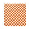 200 Sheets Orange and White Checkered Food Wrapping Paper, Dry
