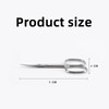 Multi-Purpose Nail Scissors Curved Stainless Steel Scissors for Eyebrows, Beard,