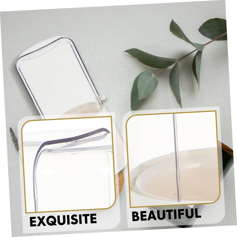IWOWHERO Cosmetic Box Plastic Brush Bucket Travel Makeup Case Brush